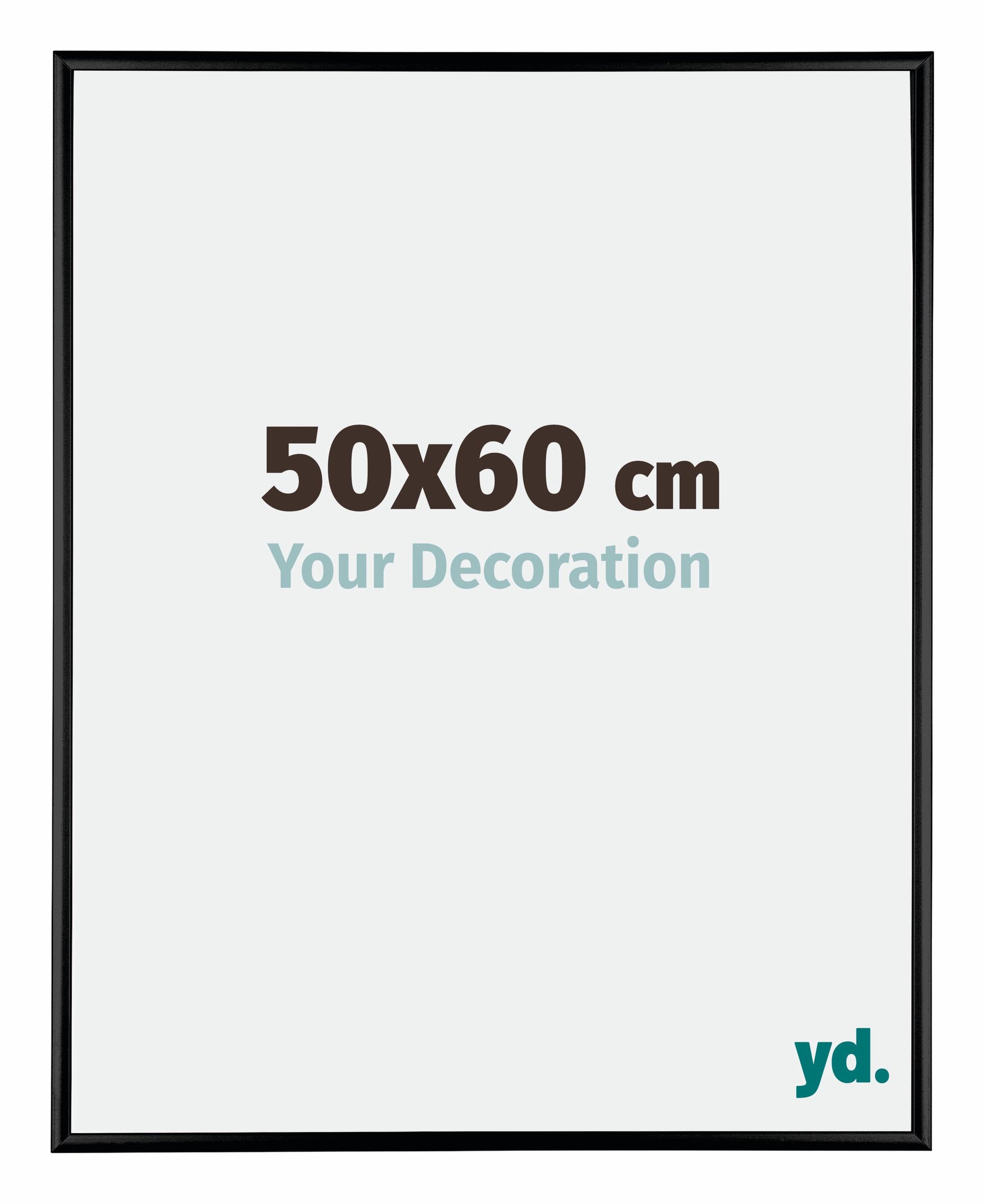 Austin Aluminium Photo Frame 50x60cm Black High Gloss Front Size | Yourdecoration.com