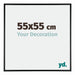 Austin Aluminium Photo Frame 55x55cm Black High Gloss Front Size | Yourdecoration.com