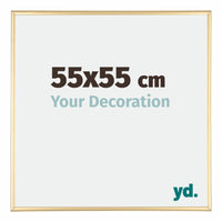 Austin Aluminium Photo Frame 55x55cm Gold High Gloss Front Size | Yourdecoration.com