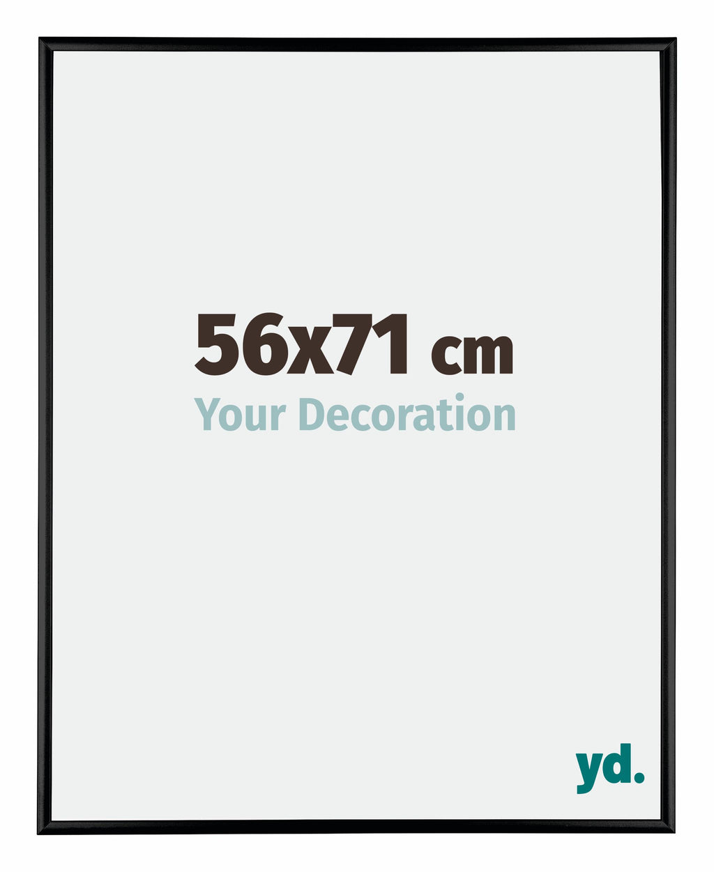 Austin Aluminium Photo Frame 56x71cm Black High Gloss Front Size | Yourdecoration.com