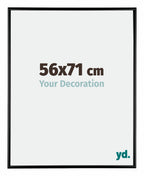 Austin Aluminium Photo Frame 56x71cm Black High Gloss Front Size | Yourdecoration.com