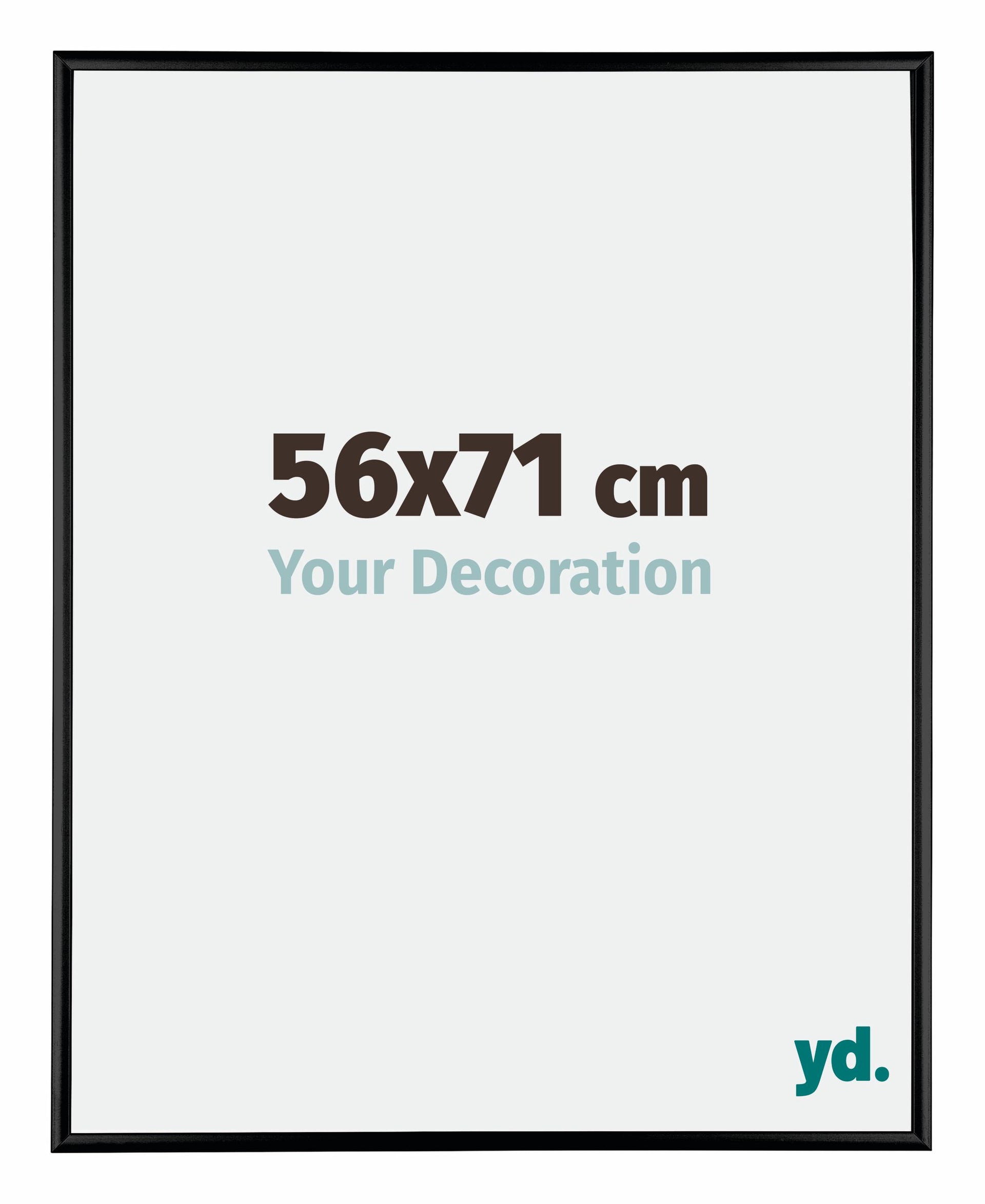 Austin Aluminium Photo Frame 56x71cm Black High Gloss Front Size | Yourdecoration.com