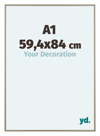 Austin Aluminium Photo Frame 59 4x84cm A1 Champagne Front Size | Yourdecoration.com