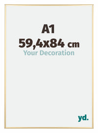 Austin Aluminium Photo Frame 59 4x84cm A1 Gold High Gloss Front Size | Yourdecoration.com
