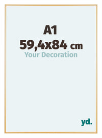 Austin Aluminium Photo Frame 59 4x84cm A1 Gold Vintage Front Size | Yourdecoration.com
