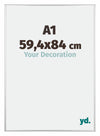 Austin Aluminium Photo Frame 59 4x84cm A1 Silver High Gloss Front Size | Yourdecoration.com