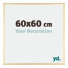 Austin Aluminium Photo Frame 60x60cm Gold High Gloss Front Size | Yourdecoration.com