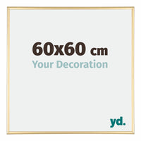 Austin Aluminium Photo Frame 60x60cm Gold High Gloss Front Size | Yourdecoration.com