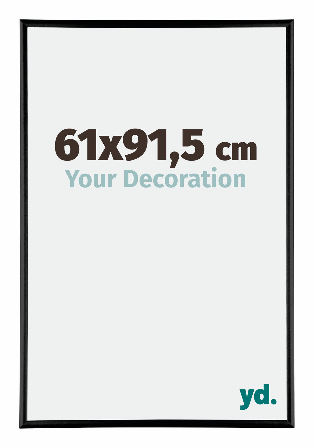Austin Aluminium Photo Frame 61x91 5cm Black High Gloss Front Size | Yourdecoration.com
