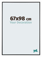 Austin Aluminium Photo Frame 67x98cm Black High Gloss Front Size | Yourdecoration.com