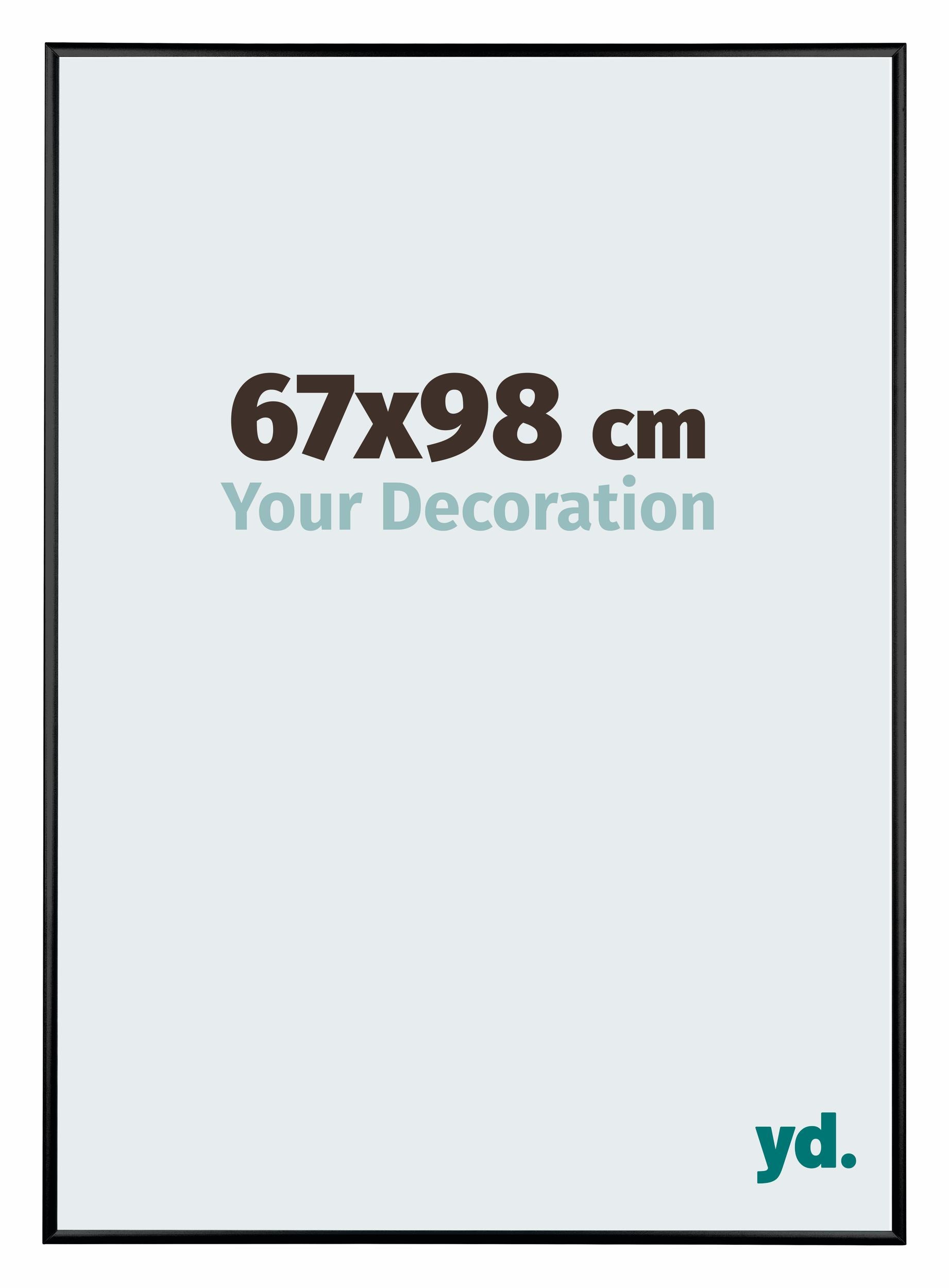 Austin Aluminium Photo Frame 67x98cm Black High Gloss Front Size | Yourdecoration.com