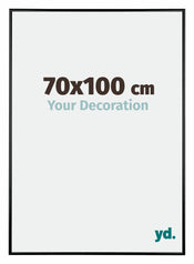 Austin Aluminium Photo Frame 70x100cm Black High Gloss Front Size | Yourdecoration.com