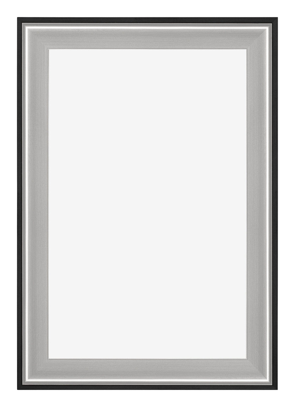 Birmingham Wooden Photo Frame 20x30cm Black Silver Gepolijst Front | Yourdecoration.com