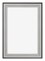 Birmingham Wooden Photo Frame 20x30cm Black Silver Gepolijst Front | Yourdecoration.com