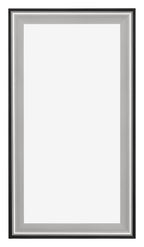 Birmingham Wooden Photo Frame 20x40cm Black Silver Gepolijst Front | Yourdecoration.com