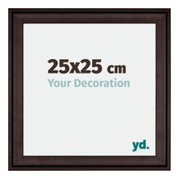 Birmingham Wooden Photo Frame 25x25cm Brown Front Size | Yourdecoration.com