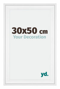 Birmingham Wooden Photo Frame 30x50cm White Front Size | Yourdecoration.com