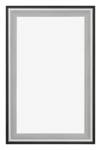 Birmingham Wooden Photo Frame 33x48cm Black Silver Polished Front | Yourdecoration.com
