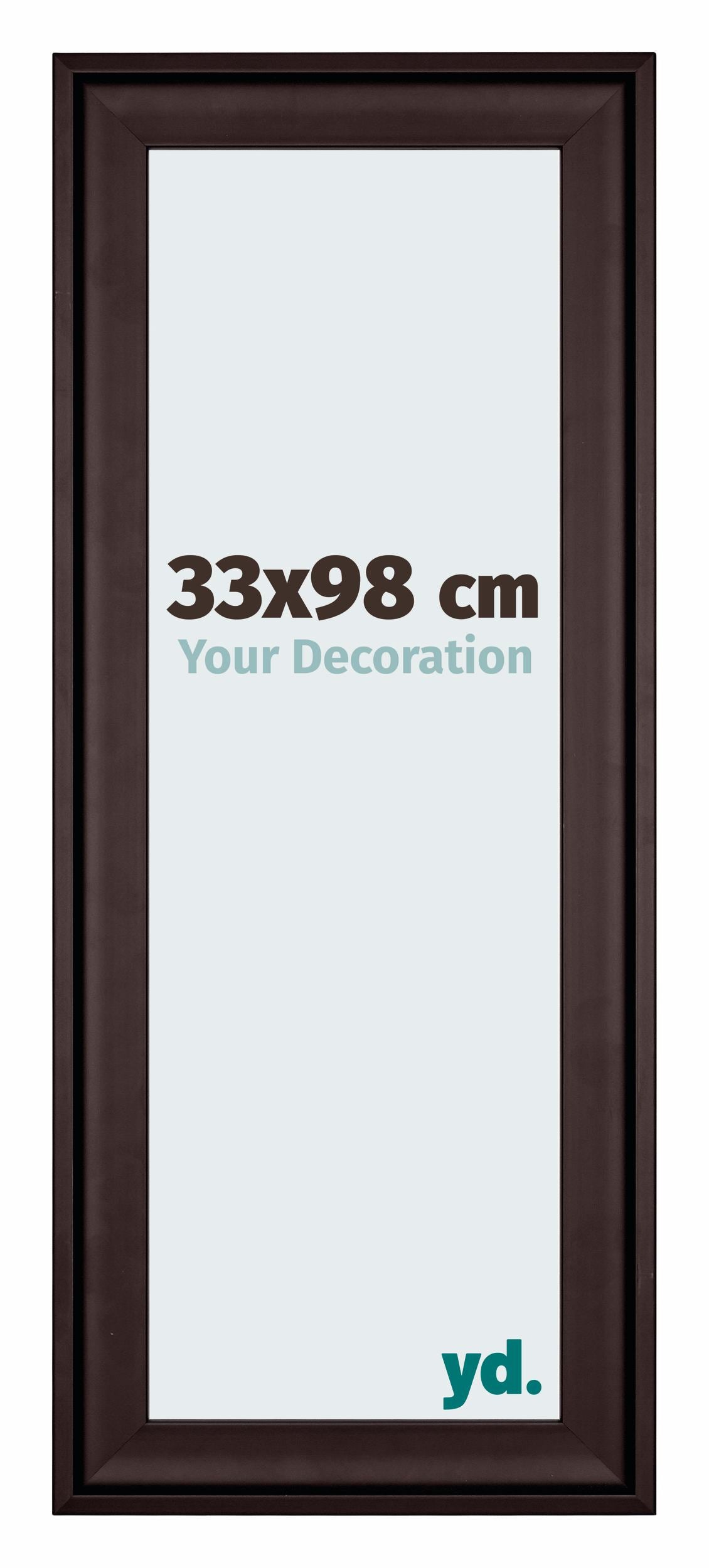 Birmingham Wooden Photo Frame 33x98cm Brown Front Size | Yourdecoration.com