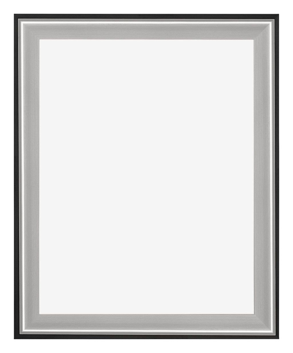 Birmingham Wooden Photo Frame 35x45cm Black Silver Gepolijst Front | Yourdecoration.com