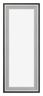 Birmingham Wooden Photo Frame 37 5x98cm Black Silver Polished Front | Yourdecoration.com