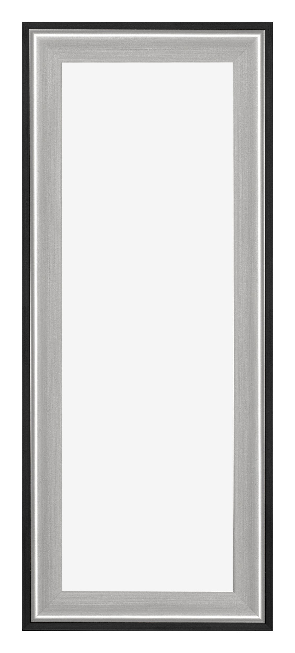 Birmingham Wooden Photo Frame 37 5x98cm Black Silver Polished Front | Yourdecoration.com