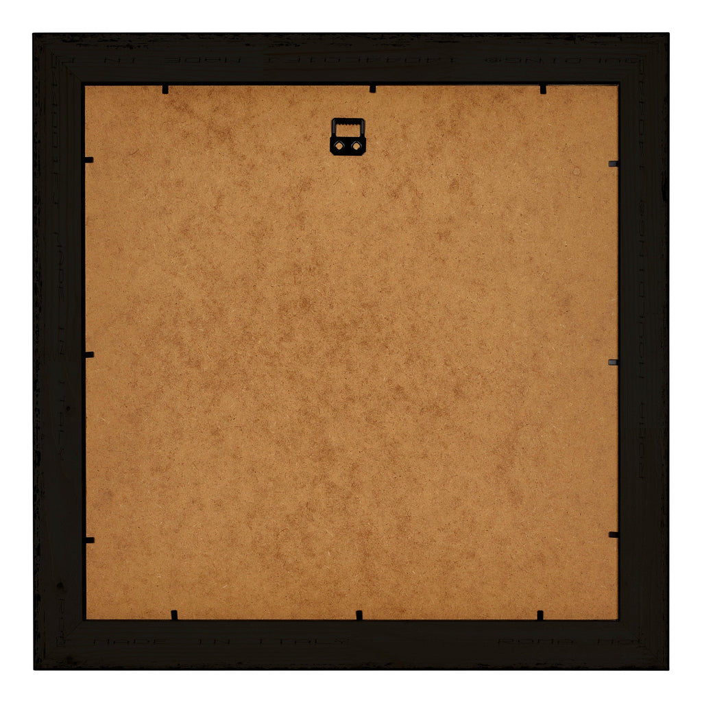 Birmingham Wooden Photo Frame 40x40cm Black Silver Gepolijst Back | Yourdecoration.com