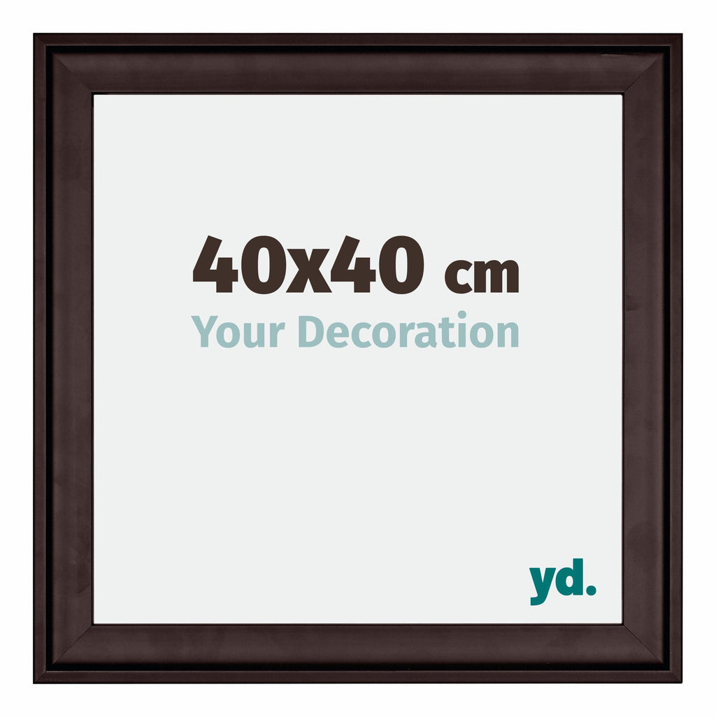 Birmingham Wooden Photo Frame 40x40cm Brown Front Size | Yourdecoration.com