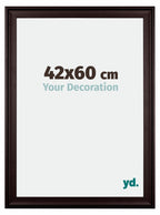 Birmingham Wooden Photo Frame 42x60cm Brown Front Size | Yourdecoration.com