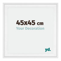Birmingham Wooden Photo Frame 45x45cm White Front Size | Yourdecoration.com