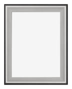 Birmingham Wooden Photo Frame 48x64cm Black Silver Polished Front | Yourdecoration.com