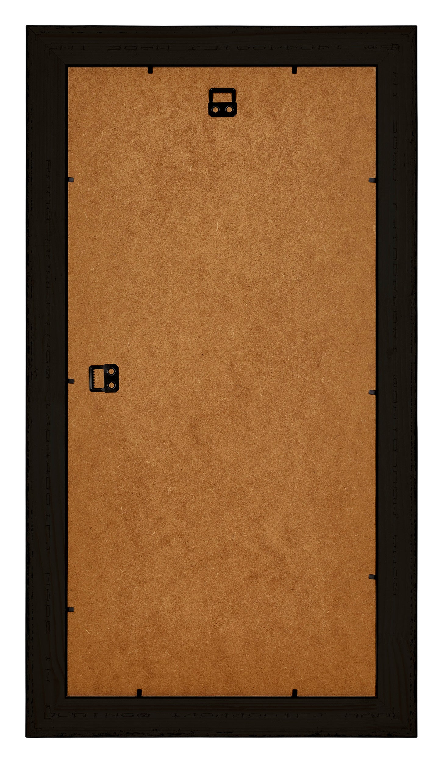 Birmingham Wooden Photo Frame 50x100cm Black Silver Polished Back | Yourdecoration.com