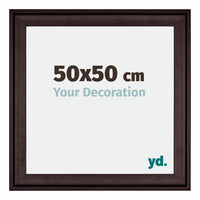 Birmingham Wooden Photo Frame 50x50cm Brown Front Size | Yourdecoration.com