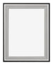 Birmingham Wooden Photo Frame 60x80cm Black Silver Gepolijst Front | Yourdecoration.com
