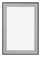 Birmingham Wooden Photo Frame 60x90cm Black Silver Gepolijst Front | Yourdecoration.com