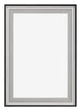 Birmingham Wooden Photo Frame 60x90cm Black Silver Gepolijst Front | Yourdecoration.com