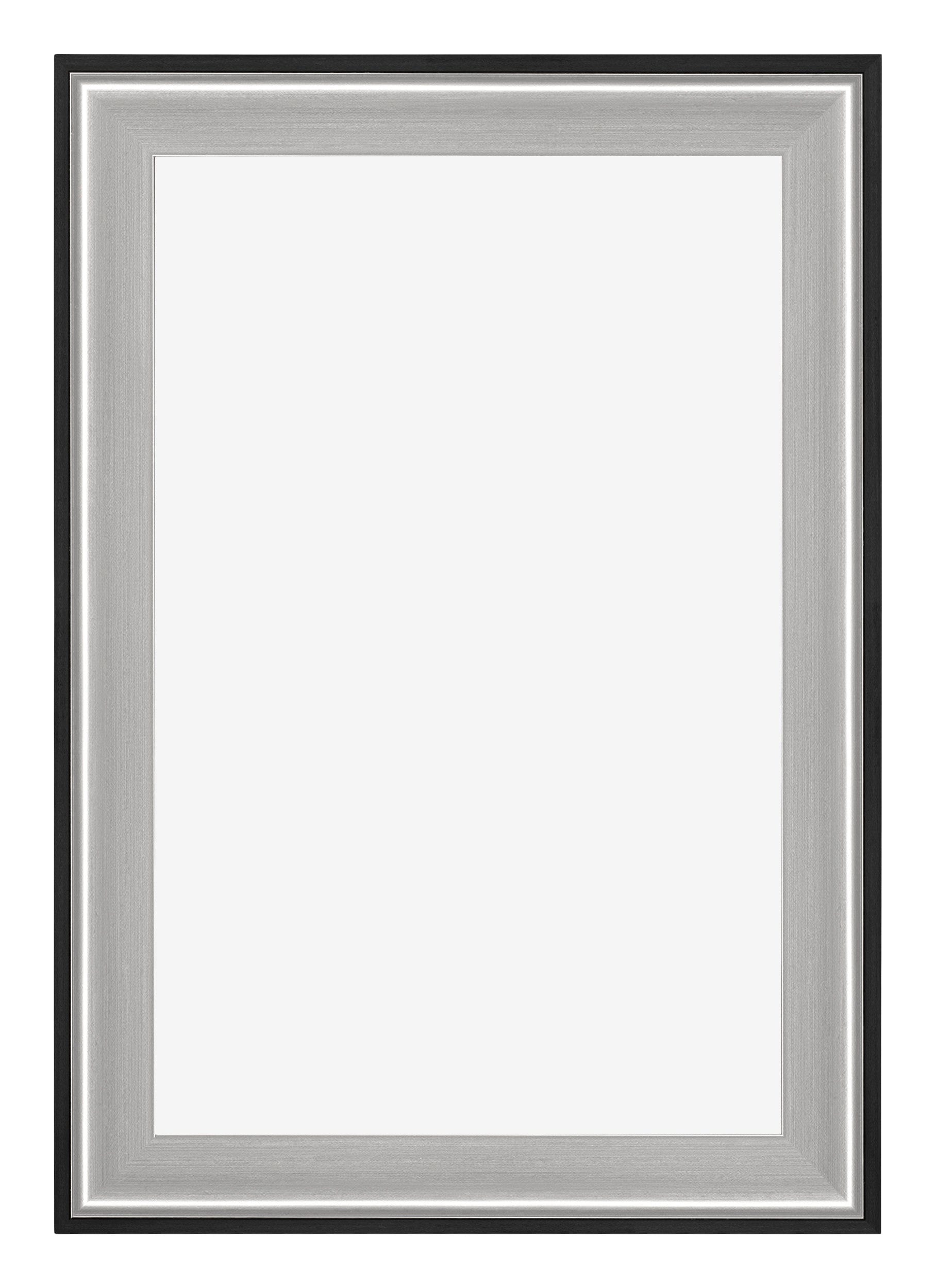 Birmingham Wooden Photo Frame 61x91 5cm Black Silver Gepolijst Front | Yourdecoration.com