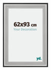 Birmingham Wooden Photo Frame 62x93cm Black Silver gepolijst Size | Yourdecoration.com