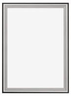 Birmingham Wooden Photo Frame 67x98cm Black Silver Polished Front | Yourdecoration.com