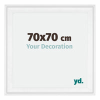 Birmingham Wooden Photo Frame 70x70cm White Front Size | Yourdecoration.com