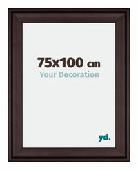Birmingham Wooden Photo Frame 75x100cm Brown Front Size | Yourdecoration.com