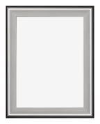 Birmingham Wooden Photo Frame 75x98cm Black Silver Polished Front | Yourdecoration.com