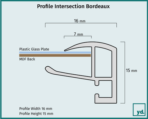 Fotolijst Bordeaux Detail Intersection Sketch | Yourdecoration.com