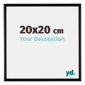 Bordeaux Plastic Photo Frame 20x20cm Black Matt Front Size | Yourdecoration.com