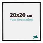 Bordeaux Plastic Photo Frame 20x20cm Black Matt Front Size | Yourdecoration.com