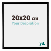 Bordeaux Plastic Photo Frame 20x20cm Black Matt Front Size | Yourdecoration.com