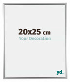 Bordeaux Plastic Photo Frame 20x25cm Silver Front Size | Yourdecoration.com