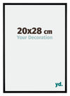 Bordeaux Plastic Photo Frame 20x28cm Black Matt Front Size | Yourdecoration.com