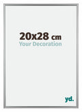 Bordeaux Plastic Photo Frame 20x28cm Silver Front Size | Yourdecoration.com
