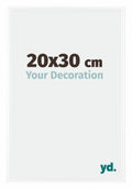 Bordeaux Plastic Photo Frame 20x30cm White High Gloss Front Size | Yourdecoration.com